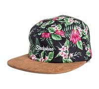 Blackskies® Oahu 5-Panel Cap Señoras béisbol Cap Floral Suede Verde