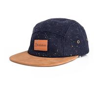 Blackskies® Obsidian Gorra 5-Panel Negro Marrón Ante para Mujeres Hombres Gorra de béisbol - Azul Marino-marrón
