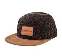 Blackskies® Obsidian Gorra 5-Panel Negro Marrón Ante para Mujeres Hombres Gorra de béisbol - Rojo