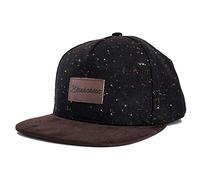 Blackskies® Obsidian Snapback Cap | Visera Suede Unisex Gorra de béisbol Lana - Negro Melt