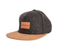 Blackskies® Obsidian Gorra Snapback Gorra De Béisbol Unisex De Lana Negro-Marrón con Visera De Ante Sintético Basecap Streetwear Verano Exterior Ocio
