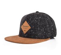 Blackskies® Port Dover Snapback Cap Gorra De Béisbol Unisex Premium ala Plana con Visera De Ante Sintético - Negro Jaspeado Hombre Mujer Streetwear Outdoor Verano Casual