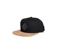 Blackskies® Port Fairy Snapback Cap Gorra De Béisbol Unisex Ante Imitación Suede - Negro Hombre Mujer Basecap Streetwear Outdoor Verano Casual