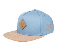 Blackskies® Port St. Lucie Snapback Cap Gorra De Béisbol Unisex Ante Sintético - Visera Celeste-Beige Hombre Mujer Basecap Streetwear Outdoor Verano Casual
