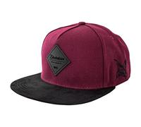 Blackskies® Port Townsend Snapback Cap Gorra De Béisbol Unisex Ante Sintético - Visera Burdeos-Negro Hombre Mujer Basecap Streetwear Outdoor Verano Casual