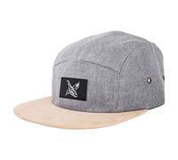 Blackskies® Port Venice 5-Panel Cap | Women Men Baseball Camp Cap Surfer Skater Snapback Strapback Gris Faux Suede