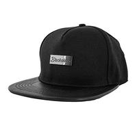 Blackskies® Vanguard Snapback Cap Gorra De Béisbol Unisex Visera De Cuero Sintético Negro Hombre Mujer Unisex Streetwear Outdoor Verano Casual