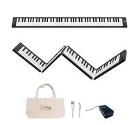 Blackstar BA215011 Carry-on FP-88 - Piano digital plegable portátil con 88 teclas táctiles, color negro, portátil, plegable, controlador MIDI USB con batería recargable