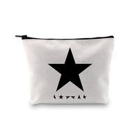 Blackstar - Bolsa de viaje con cremallera para maquillaje, diseño de Bowie Starman