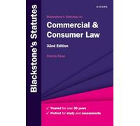 Blackstone's Statutes on Commercial & Consumer Law (Blackstone's Statute Series)