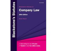 Blackstone's Statutes on Company Law (Blackstone's Statute Series)