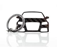 BlackStuff Llavero De Fibra De Carbono Cadena De Claves Compatible con A3 S3 RS3 8P 2003-2012