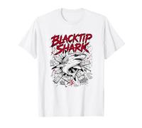 Blacktip Shark Hello Sharky Atacando Océano Camiseta