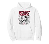 Blacktip Shark Hello Sharky Atacando Océano Sudadera con Capucha
