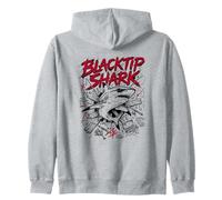 Blacktip Shark Hello Sharky Atacando Océano Sudadera con Capucha