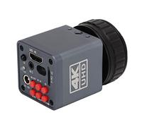 BLACKTK Cámara de microscopio de video 4K HD de 41 MP con lente adaptador de montaje en C para laboratorio de investigación educativa
