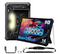Blackview Active10 Pro 5G Tablet Resistente 30000mAh, 36GB+256GB/2TB Móvil Resistente, 10.95'' FHD+ Pantalla, Luz de Camping,108MP+50MP,2 Altavoz Estéreo,IP68 Tablet Antigolpes, 4G,NFC,GPS,OTG,Negro