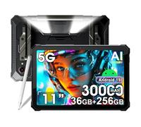 Blackview Active 12 Pro 30000mAh Tablet Resistente con Proyector, 36GB+256GB/2TB Android 15 Tablet Irrompible 5G, 11'' FHD+, Luz de Camping,108MP+50MP, 2 Altavoz Estéreo,IP68/IP69K,4G,5G,NFC,GPS,OTG