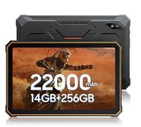 Blackview Active 8 Tablet Resistente, 22000mAh Batería, 10.36'' 2.4K Pantalla,Android 13 IP68 Tablet Antigolpes,12GB+128GB (1TB Extend),Dual SIM 4G,13MP+18MP,Quad Altavoz Estéreo,NFC GPS Naranja