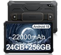 Blackview Active8 Pro Tablet Resistente 24GB RAM 256GB ROM, Android 15 Tablet Rugerizada 2.4K Pantalla de 10.36'', 48MP+16MP Cámara, Batería 22000mAh Helio G99/4G Dual SIM/5G WiFi/Face ID/NFC/OTG/GPS