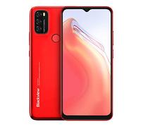 Blackview Android 11 Teléfono A70P, Octa Core 4GB 32GB Smartphone, Pantalla HD+ 6.5'', 8.3mm Delgado&Liviano, Batería 5380mAh, 13MP+5MP,Dual SIM Móvil 4G,Desbloqueo Facial&Huella Digital GPS Rojo