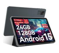 Blackview Android 15 Tablet 10 Pulgadas 24GB RAM & 128GB ROM/2TB TF, Tab 60 Pro PC Tablet, 4G LTE & 5G Wi-Fi, Dual AI Cámara, Widevine L1, Octa-Core, Face ID, 7700mAh/GPS/WPS Suite