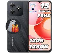 Blackview Wave 8 Smartphone Android 14, 12GB+128GB/2TB TF, 6,56" 90Hz, 13MP+8MP, 4G Dual SIM Móvil, Octa-Core/Face ID/Fingerprint/OTG/GPS/Funda de Telefonos Moviles Libres (Gemini AI)