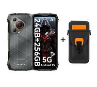 Blackview BL7000 5G 8GB 256GB Android 15 Smartphone robusto 6.78 pulgadas 120HZ Teléfono móvil 7500mAh with a phone case negro