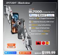 BLACKVIEW BL7000 5G AI Smartphone resistente MTK 6300, pantalla HD+2.4K de 6,78" 120Hz, 8GB + 256GB, 7500Amh Cerllphone Android 15 Orange