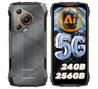 Blackview BL7000 5G Movil Irrompible Android 15-24GB+256GB (TF 2TB), 6.78" 2K 120Hz Smartphone, 50MP+32MP, Visión Nocturna 20MP, 5G Dual SIM/NFC/GPS/OTG/Face ID/Dimensity 6300 Movil Resistente