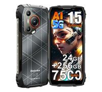 Blackview BL7000 5G Teléfono Movil Resistente Android 15, 24GB+256GB/2TB Movil Irrompible, 50MP+32MP AI Cámara, 6.78" FHD+, 7500mAh Smartphone Todoterreno IP68, 5G Telefono NFC,OTG,GPS,FM, Negro