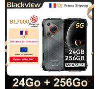 BLACKVIEW BL7000 AI Smartphone robusto [sin cargador UE] 5G Android 15 24(8 + 16)Go + 256Go "6.78Hz mAh 33W NFC Naranja