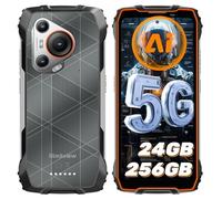 Blackview BL7000 Móvil Rugerizado Android 15-24GB RAM+256GB ROM(TF 2TB), 6.78" 2K 120Hz Smartphone, 50MP+32MP, Visión Nocturna 20MP, 4G Dual SIM/NFC/GPS/OTG/Face ID/Dimensity 6300 Movil Irrompible(AI)