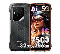 Blackview BL7000 Pro 5G Móvil Irrompible Android 16, 32GB+256GB/TF 2TB AI Teléfono Móvil, 6,78" FHD+120Hz, 7500mAh Móvil Indestructible, 50MP+32MP, Móvil Rugerizado IP68, OTG, NFC, GPS, FM, Naranja