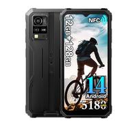 Blackview BV4800 Pro Movil Irrompible (2025), 12GB+128GB IP68 Smartphone Todoterreno, 5180mAh, 16MP+8MP, 6.56" HD+, Android 14 Telefono Movil Antigolpes, Dual SIM 4G Telefono NFC, GPS,OTG, Negro