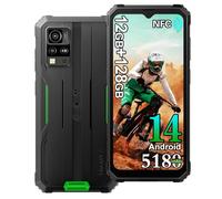 Blackview BV4800 Pro Movil Irrompible 2025, 12GB+128GB IP68 Smartphone Todoterreno, 5180mAh, 16MP Cámara, 6.56" HD+, Android 14 Telefono Movil Antigolpes, Dual SIM 4G Telefono NFC, GPS,OTG,FM, Verde
