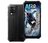 Blackview BV4800 SE Android 15 Móvil Irrompible 2025, 12GB+64GB/2TB Teléfono Móvil Resistente IP68, 5100mAh, 16MP AI Camera, 6.56" HD+, Dual 4G Telefono NFC, 5G WiFi,GPS,OTG,FM,Gemini AI 2.0, Negro