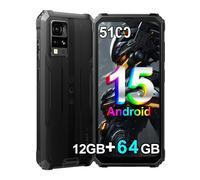 Blackview BV4800 SE Smartphone Rugged(2025) 12GB+64GB/2TB TF, 6,56" HD+,16MP+8MP/Face ID/Vetro Corning/OTG/GPS/IP68 IP69K/FM/4G Dual SIM Telefono Indistruttibile/NFC (Negro)