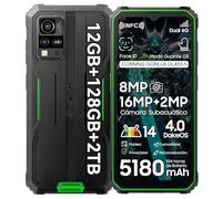 Blackview BV4800Pro Telefono Movil, 12 GB + 128 GB/2 TB Expandible, Ocho Núcleos, Movil Irrompible Pantalla HD+ de 6,56", 16 MP + 8 MP, Sensor de Huellas Dactilares, NFC/OTG/GPS/IP69K/3 Ranuras