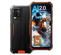Blackview BV4800SE 4G Móvil Irrompible Android 15, 12GB+64GB/2TB Teléfono Móvil Resistente IP68, 5100mAh, 16MP AI Camera, 6.56" HD+, Dual SIM Telefono NFC, 5G WiFi,GPS,OTG,FM,Gemini AI 2.0, Naranja