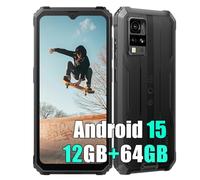 Blackview BV4800SE Android 15 Móvil Irrompible 2025, 12GB+64GB/2TB Teléfono Móvil Resistente, 16MP AI Camera, 6.56" HD+,5100mAh, Dual 4G Telefono NFC,IP68, 5G WiFi,GPS,OTG,FM,Gemini AI 2.0, Negro