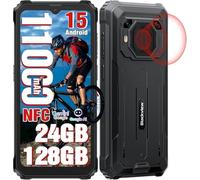 Blackview BV6200 Plus Movil Irrompible, 11000mAh-Android 15 Movil Teléfono, 24GB+128GB(TF 2TB) Movil Resistente, 90Hz 6,56" HD+, Cámara AI, 98dB Altavoz, Dual 4G SIM/NFC/OTG/GPS/Huella Dactilar