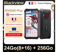 Blackview BV6200 Plus Movil Resistente(11000mAh)-24GB+256GB(TF 2TB), 90Hz 6,56" HD+ Teléfono Movil Android 14, Cámara AI, 98dB Altavoz, Dual 4G SIM/NFC/OTG/GPS/Huella Dactilar Móvil Irrompible