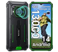 Blackview BV6200 Pro Movil Irrompible (13000mAh), 98dB Altavoz, Movil Resistente Android 14, 18W Movil Indestructible, 6.56'' HD+ Cámara Helio P35 de 13MP/NFC/GPS/IP69K/OTG