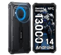 Blackview BV6200Pro Móvil irrompible Android 14, 10300mAh, Altavoz 98DB Movil Resistente, 18GB+128GB /2TB, 6.56" HD Movil, Móvil Rugerizado 13MP Cámara, Dual 4G/OTG/18W/NFC/IP69K/GPS/Fingerprint
