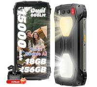 Blackview BV7300 Movil Irrompible, 15000mAh(538g) 18(6+12) GB+256GB+2TB TF Movil Resistente, 6.67" 90Hz/50MP+32MP/NFC/Dual SIM/Visión Nocturna 20MP/GPS/FM/Fingerprint/IP68/IP69K/800LM Luz de Camping