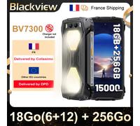 BLACKVIEW BV7300 [Sin cargador de la UE] 18GB (6 + 12) 256GB 15000mAh Carga rápida de 45W 6,67" Android 14 Smartphone Naranja