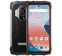 Blackview BV9300 Smartphone Resistente(Linterna 100LM), Batería 15080mAh, Helio G99 21GB+256GB, 6.7'' 120Hz 2.3K Pantalla, Cámara 50MP+32MP, IP68 Android 12 Teléfono Móvil Impermeable, NFC Naranja