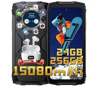 Blackview BV9300Pro Movil Irrompible 24GB+256GB(TF 1TB) 15080mAh(33W) Movil Resistente Helio G99 Android 13, 6.7",120Hz/64MP+32MP/NFC/4G/GPS/IP68 IP69K/8-core 2 Pantallas Móvil Rugerizado