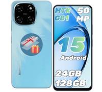 Blackview Color 6 Android 15 Telefonos Moviles, 24GB+128GB/2TB TF, MTK G81 Octa Core 2.0GHz,6,67" Super PD 50MP,4G Dual SIM Móvil, Face ID/Fingerprint/OTG/GPS/Funda de Smartphone